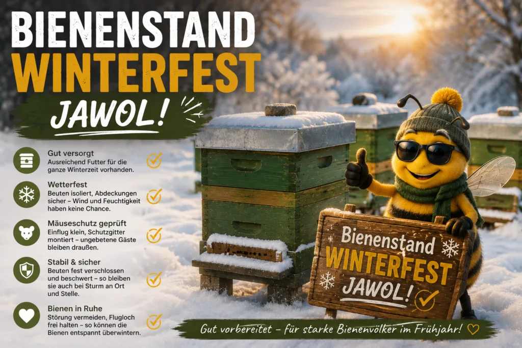 Winterfester im Bienenstand