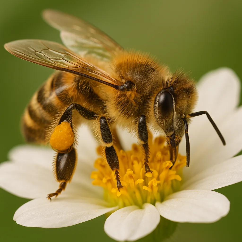 Honigbiene auf einer Blüte