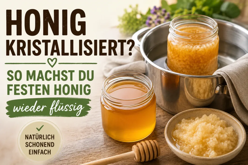 Honig wieder Flüssig machen